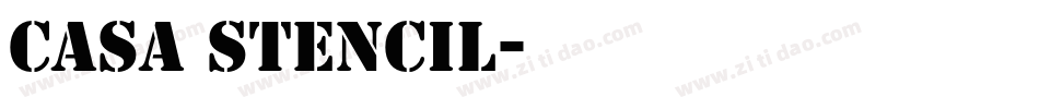 Casa Stencil字体转换
